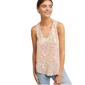 MOUKINETTE SOEURS {Anthropologie} Sequin Tank
